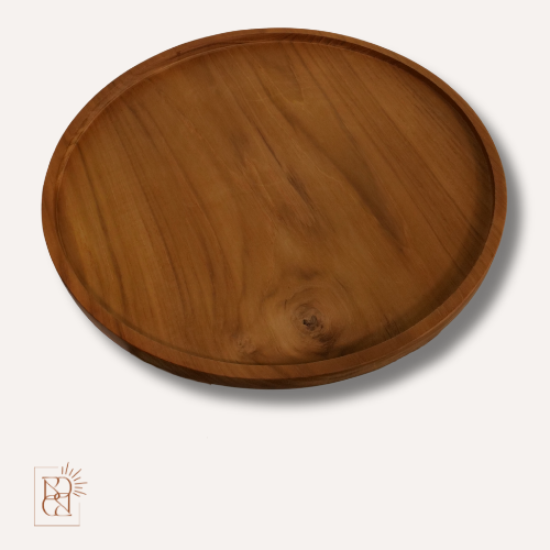 Plateau rond en TECK